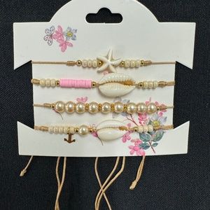 SET OF 4 HANDMADE BRACELETS / BRAND NEW / REBECCA BRACELETS